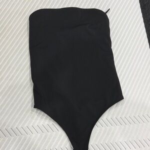Express Black Strapless Body Contour bodysuit